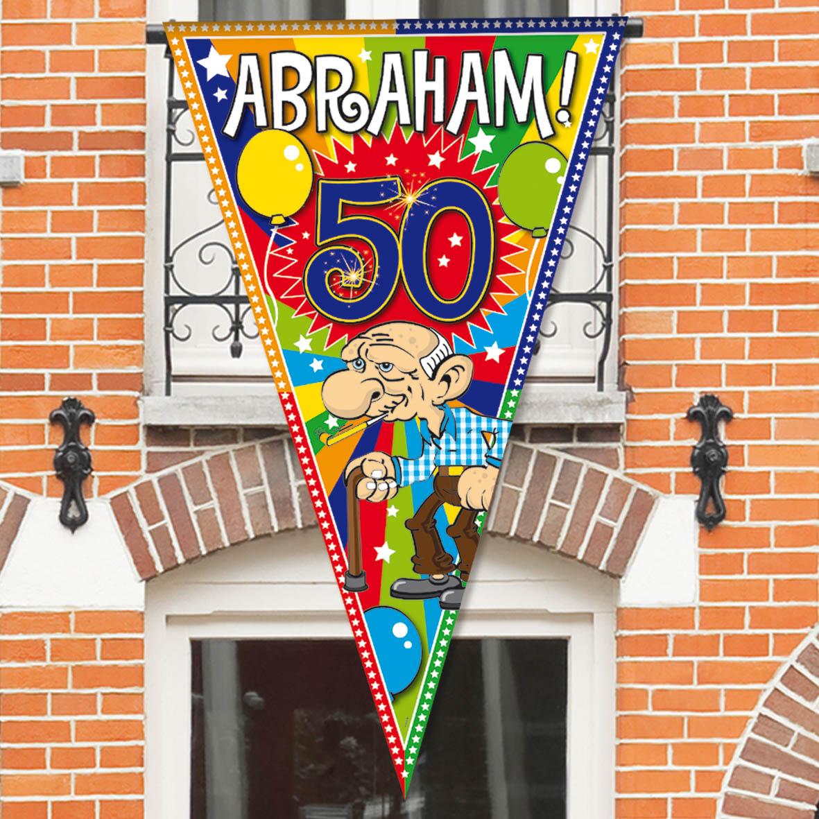 Mega vlag Abraham