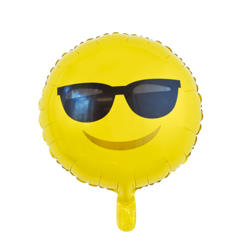 Folieballon Emoji zonnebril