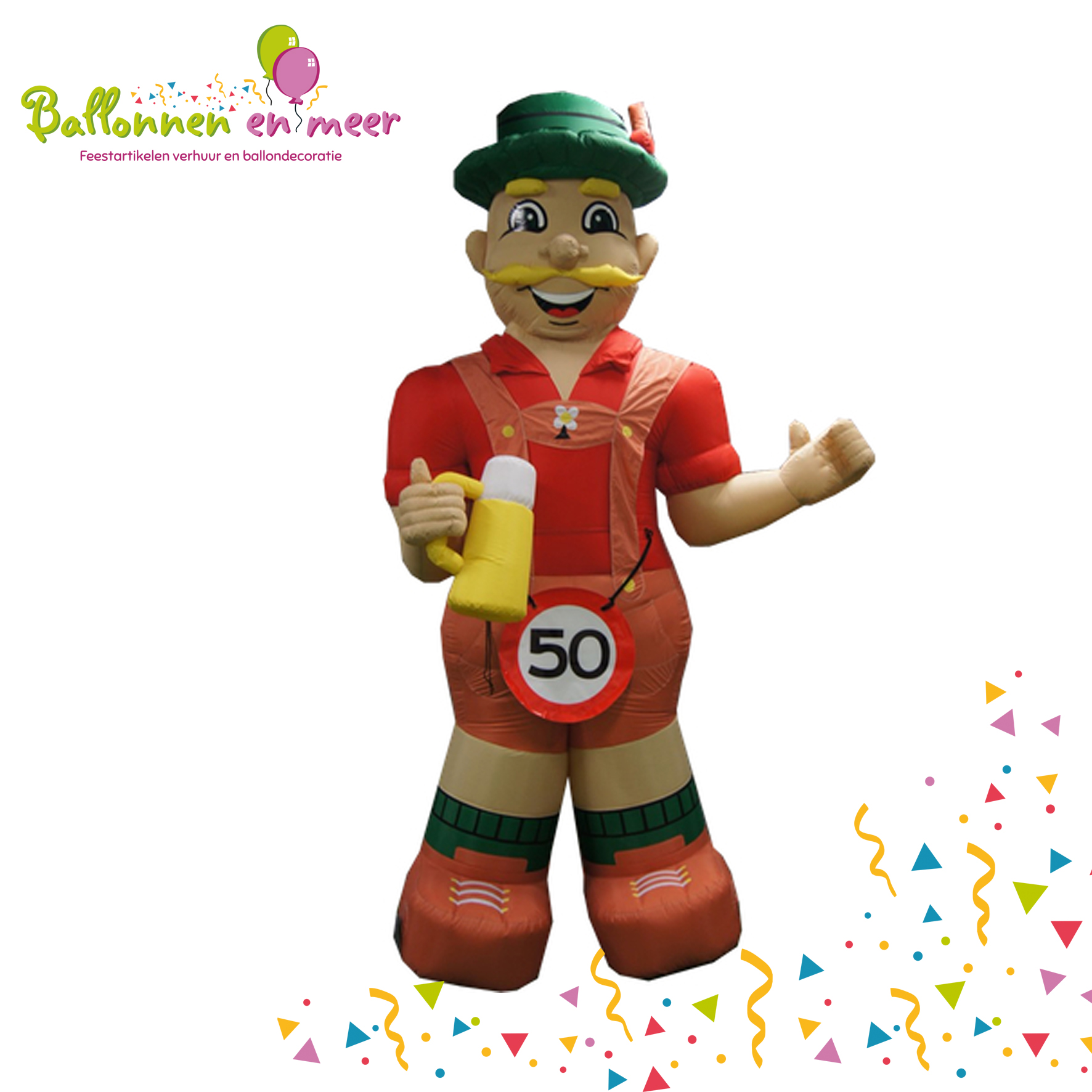 Abraham op bierglas te huur? Ballonnen en meer verhuurt Diverse soorten Abraham en Sarah poppen, plus nog veel meer artikelen voor een onvergetelijke dag.