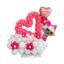 Ballondecoratie Hart met Folieballon
