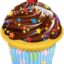 Chocolate Frosted Cupcake folie ballon