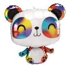 Rainbow Panda folie ballon