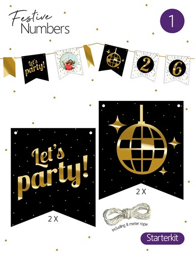 Festive numbers starter kit Let's Party