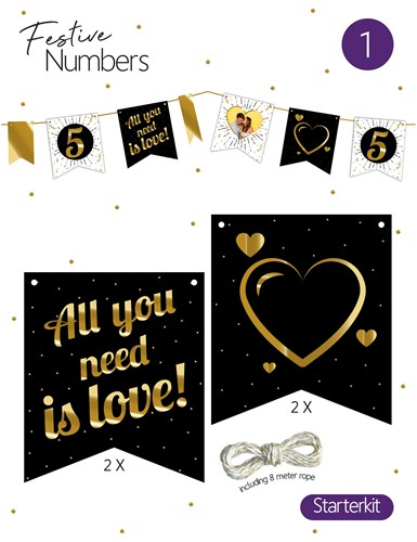 Festive numbers starter kit All you need is Love