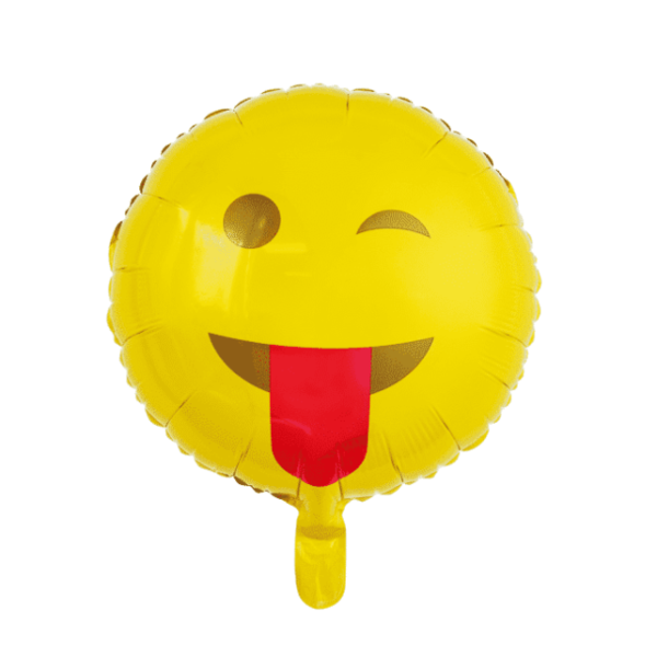 Folieballon Emoji Tong uitsteken