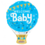 Folieballon Welcome Baby Luchtballon Blauw