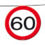 Vlaggenlijn verkeersbord 60