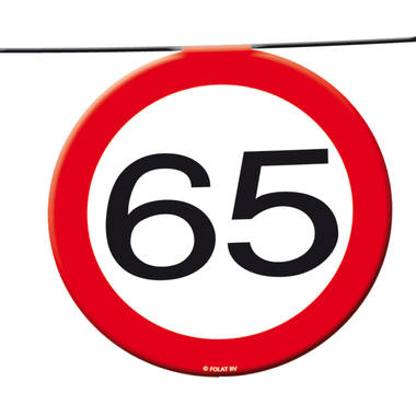 Vlaggenlijn verkeersbord 65