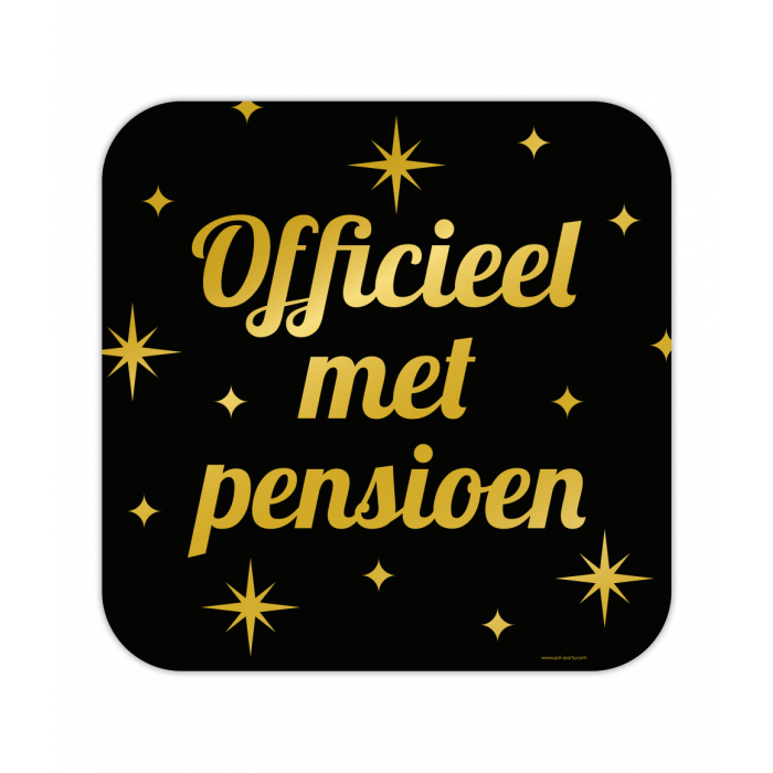 Huldeschild officieel met pensioen